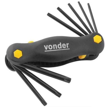 Imagem de Jogo Chave Torx Canivete - Vonder - 3573009040