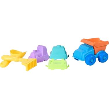 Imagem de Brinquedo Para Areia Caçamba 6 Peças Ideal Para Praia