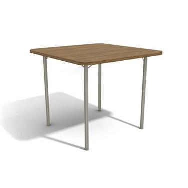 Imagem de Mesa Para Cozinha Sena Com Tampo 90cm Niquel Nogueira Kappesberg