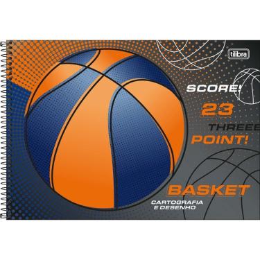 Imagem de Caderno De Cartografia E Desenho Espiral Capa Dura Score 80 Folhas Tilibra Laranja