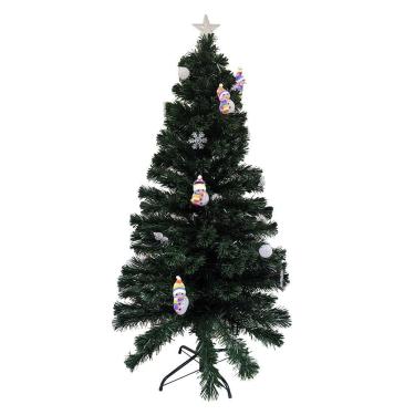 Imagem de Arvore De Natal Fibra ótica Natalino 1 Metro 50cm Estrela Led Colorido Decoração Bivolt