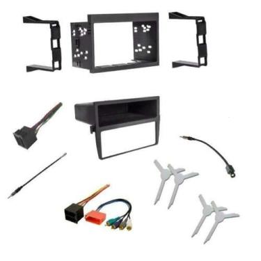 Imagem de Generic Kit De Montagem Em Painel Som Automotivo, Chicote Fios, Adaptador Antena E Ferramenta Para Instalar Um Rádio Reposição Tamanho Din Simples Ou Duplo, Feito Porsche: 1999-2001, 911, 1997-2002,