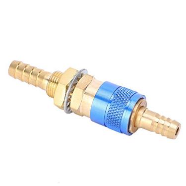 Imagem de Aramox Adaptador Resfriado a água, Ajuste Rápido de Conector, Encaixe de Latão para Tocha de Soldador MIG TIG, Fabricação de Precisão para Melhor Desempenho (Azul)
