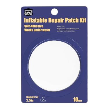 Imagem de Breliter Kit de reparo de remendo inflável - Fita de reparo de piscina TPU impermeável, patch de reparo resistente para colchão de ar, casa de balanço, brinquedos infláveis, barraca, anel de natação -