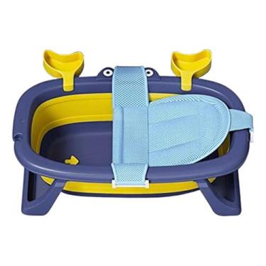 Imagem de Banheira Ofurô Vitoriana Dobrável Retrátil Rede De Segurança - Tibaby,