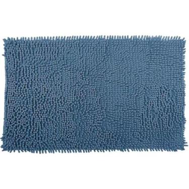 Imagem de Tapete Popcorn Antiderrapante 50x70cm Azul - BENE CASA