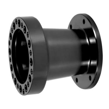 Imagem de Luqeeg Kit espaçador de cubo de volante universal de 7 cm, adaptador de cubo de volante de alumínio com estética para carro (preto)