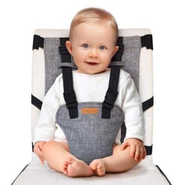 Imagem de Cadeira Alta Portátil Liuliuby Baby - Essencial para Viagens com Bebês