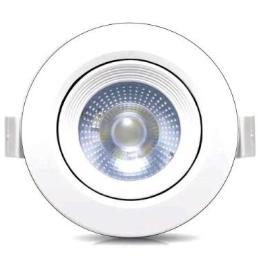 Imagem de Spot Led Cob 5W Dicróica Direcionável Redondo Embutir - Aaatop