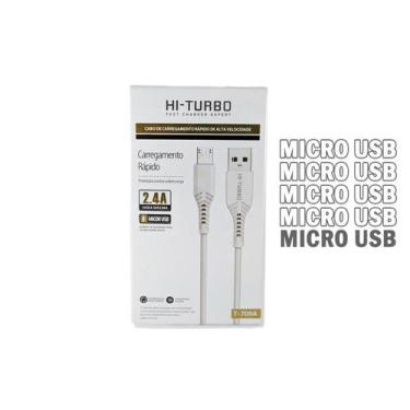 Imagem de Cabo Usb Android V8 Para 2.4a Max Quick Turbo 1 Metro