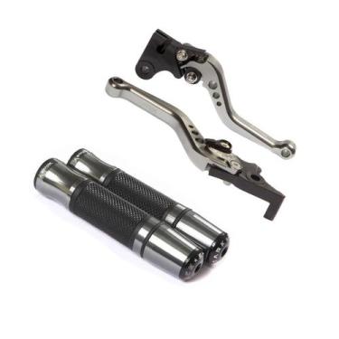 Imagem de Kit Manopla Esportiva Manete Alumínio Resistente Pop 100 110 - Stark R