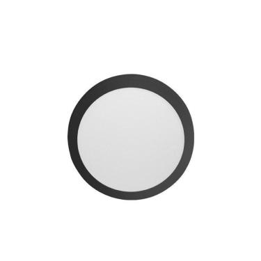 Imagem de Plafon Lys Redondo Sobrepor Abs Preto Autovolt Taschibra 18W