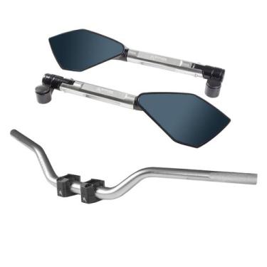 Imagem de Kit Guidão Esportivo Naked  28mm Espelho Retrovisor Er6n - Stark Race,