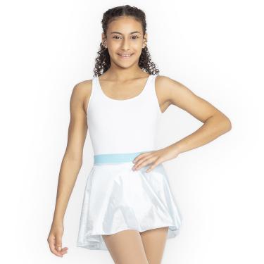 Imagem de Saia Godê Infantil em Trilobal Só Dança SD1244, Azul BB, GG