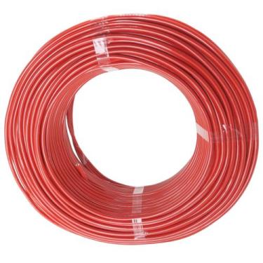 Imagem de Fio 6mm 100m Flexivel Rolo De Fio 6mm Eletrico - Cabo Flex, Vermelho