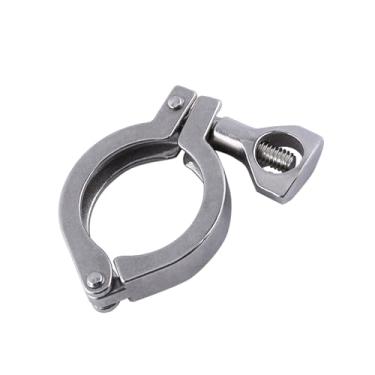 Imagem de AUNMAS Aço Inoxidável TRI CLAMP CLAVER PESADO PESADO RÁPIDO Montagem Rápida Com Isolamento de Economia de Energia Green Alta Temperatura Resistência à Pressão para Tubos Homebrew (Ferrule Tri Cramp