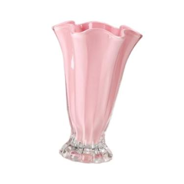 Imagem de KiBcsLic Vaso de flores decorativo hidropônico para plantas, vaso de plantas para estante de mesa, Rosa