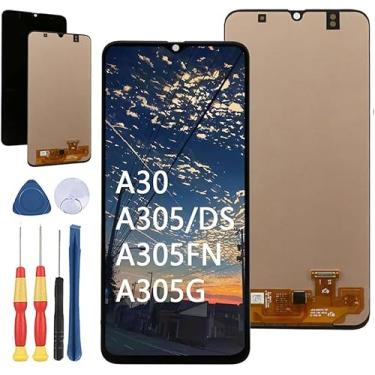 Imagem de Yuxyiony Nova tela de substituição para Samsung Galaxy A30 A305/DS A305FN A305G Display LCD tela de reparo e acessórios de ferramentas de substituição
