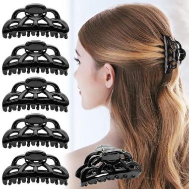 Imagem de Clipe de cabelo RC ROCHE ORNAMENT Vintage French Barrette 6 unidades