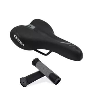Imagem de Selim Speed Anatômico para Bicicleta Speed e MTB – Confortável, Resistente à Água, Fácil Instalação, Acompanha Par de Manoplas de Borracha(Vermelho)