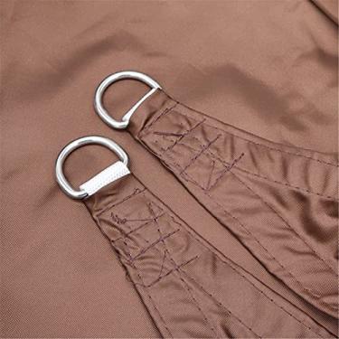 Imagem de Guarda-sol à Prova D'água Protetor Solar Para Jardim Ao Ar Livre Tecido Triângulo Dossel, 98% Capa De Toldo De Bloco Uv Para Pátios Camping Gramado Piscina Carro, Dark Yellow