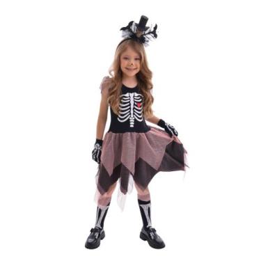 Imagem de Fantasia Vestido de Esqueleto - Quimera Kids, 8