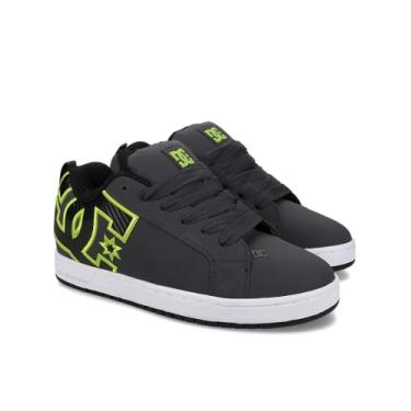 Imagem de DC Court Graffik Tênis de skate masculino, Cinza/preto/verde, 38