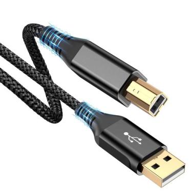 Imagem de Cabo de impressora sweguard USB 2.0 USB-A para USB-B 20 pés de nylon