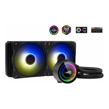 Imagem de Water Cooler Duplo 270mm 120mm Rgb Para Processador Intel/AMD PC Gamer