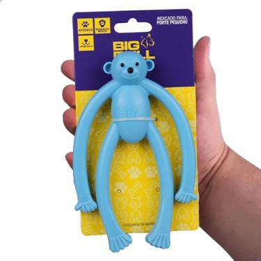 Imagem de Brinquedo Mordedor Para Cachorro Cães Pet Macaquinho Macaco Brinquedo Porte Pequeno - Big Bull Pet (Azul Bebê)