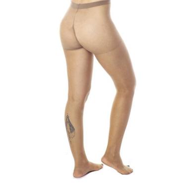 Imagem de Meia Calça Loba Lupo - Meia calça clássica fio 15, M, Pó de arroz