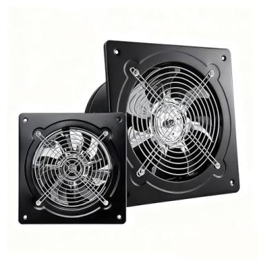 Imagem de HYZHANHONG Exaustor de Cozinha de 4-12 Polegadas, Potentes Ventiladores de Janela Portáteis, Ventiladores de Ventilação Residencial de Parede (Preto),Black,12 Inch