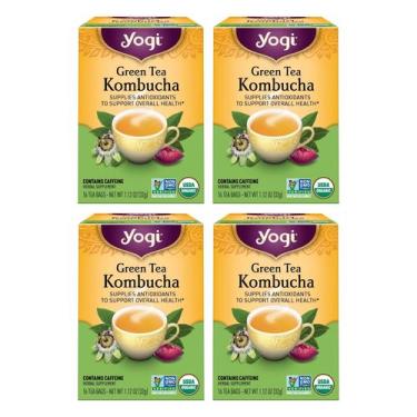 Imagem de Tea Yogi Green Kombucha Organic 16 sacos x4 pacotes