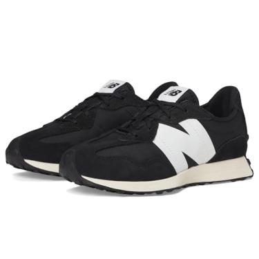 Imagem de New Balance Tênis infantil unissex 327 V1, Preto/branco, 18