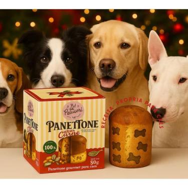 Imagem de Bolo Pet Gourmet Petisco Panetone ou Chocotone 80g - Caes - Biscottini
