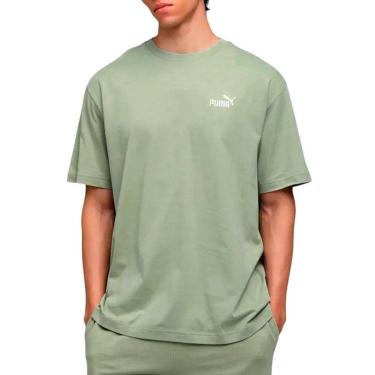 Imagem de Camiseta Puma Ess Relaxed No.1 Logo Lux Army Masculina-Masculino