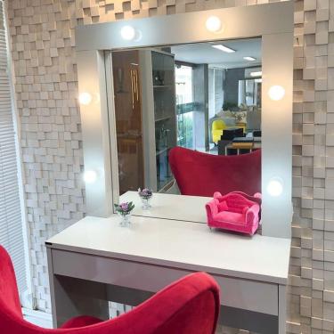 Imagem de Camarim Com 1 Gaveta E Led - Romance-branco - Mavau Móveis