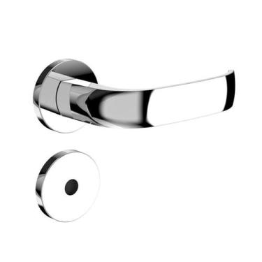 Imagem de Fechadura interna para banheiro ícaro reta cromado - soprano