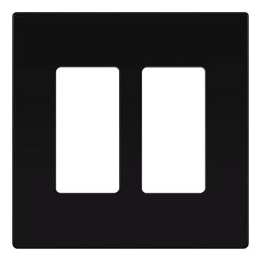 Imagem de TG Placas de parede decorativas sem parafusos, capas de tomada seguras para crianças, tamanho médio 2 gangas 12,4 cm A x 12,5 cm C, termoplástico de policarbonato inquebrável, listado na UL, brilhante