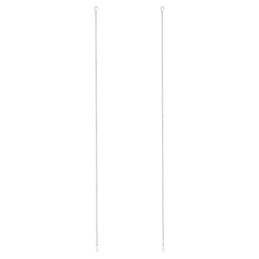 Imagem de PATIKIL 2 correntes suspensas com ganchos S, ganchos de plantas de 90 cm para alimentadores de pássaros, lanternas, sinos de vento, quadros-negros e ornamentos, prata