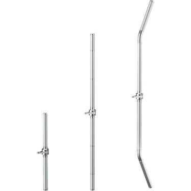 Imagem de Fixação de barra suspensa LAT para máquina de cabo de polia, versátil e eficaz, projetada com aço inoxidável 304 e alça antiderrapante, barra de pressão Curl Tricep com alça antiderrapante, acessórios