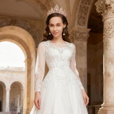 Imagem de Tiara de cristal para mulheres, coroa de princesa de strass, acessórios de cabelo para casamento, formatura, concurso, aniversário ou fantasia de rainha