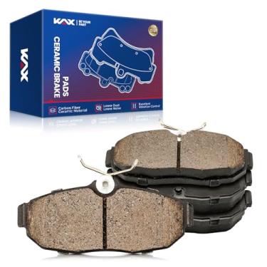 Imagem de KAX D1082 Pastilhas de freio traseiras de cerâmica para Mustang 2005-2011, Avan-ti 2005-2007, pastilhas de freio de substituição automotiva, 4 peças