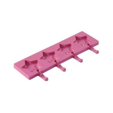 Imagem de Molde Silicone Pirulito 4 Cavidades Estrela Doce Silikomart