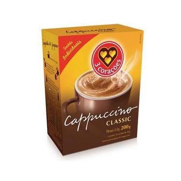 Imagem de Cappuccino Classic 3 Corações 10 Sachês com 20g Cada