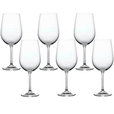 Imagem de Jogo de Taças de Vinho de Cristal com Titânio Mendoza 480mL 6 peças - Seu Lar