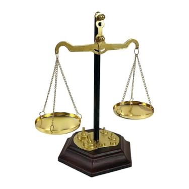Imagem de Baoblaze Balança para exibição de joias Libras, organizador de cosméticos, decoração para escritório de advogado, balança da justiça para escritório de, Style B