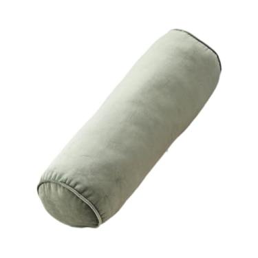Imagem de FVDPWYE Travesseiro Cervical em Formato de Rolo, Ideal para Assistir TV na Cama e Dormir na Cama com Apoio para os Tornozelos e Coluna Vertebral, Verde