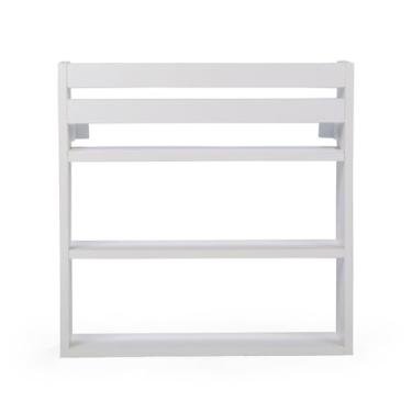 Imagem de Prateleira MDF Multiuso Com Repartiçoes Suporte Invisivel Acompanha Kit Montagem (Branco)