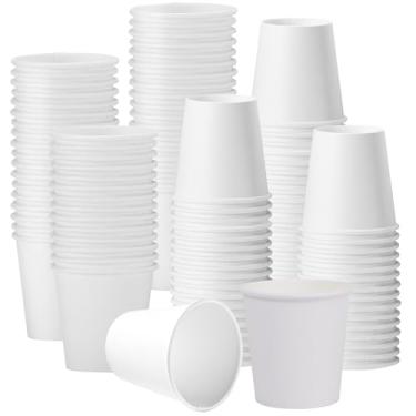 Imagem de Lamosi Copos de papel para banheiro de 85 g, pacote com 200, copos versáteis para enxaguante bucal descartáveis para café, café expresso